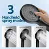 Shower Head,10 Inch Rain Shower Head with Handheld Spray Combo,3 Handheld Water Spray with 60 Inch Long Shower Hose (Sliver) 4