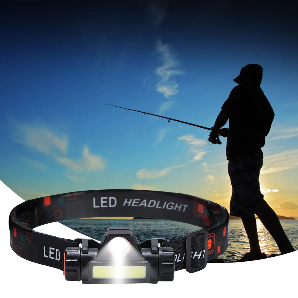 Flashlight USB Charging Waterproof LED Headlight Flashlight Light for Cycling Camping Outdoor Hight Bright Headlamp
