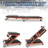 2-in-1 Foldable Garage Creeper Shop Seat, 300LBS Capacity Automotive Mechanic Repair Under Car Rolling Creeper Seat