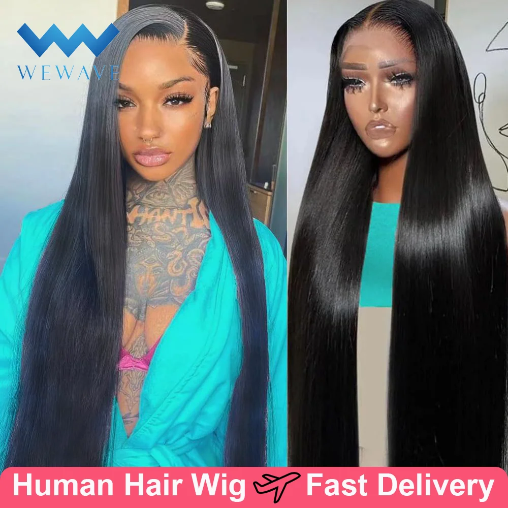 

30 inch Straight Human Hair Wig 13x6 Lace Frontal Wig 13x4 Lace Front Wig Pre Plucked Straight Hair Glueless Wig for Black Women