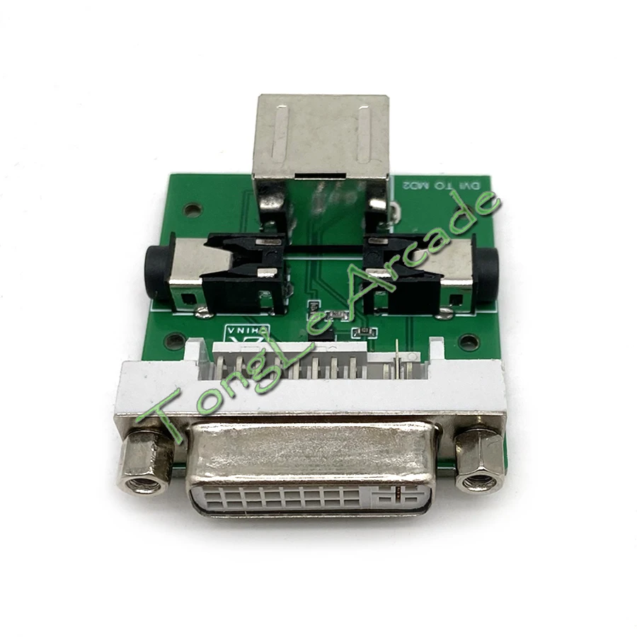 VGA / DVI to RGBS MD2 남성에서 여성으로 비디오 변환기, 아케이드 MAME용 DVI 24 + 5 to MD 어댑터, 게임 콘솔, 추가 전원 필요 없음