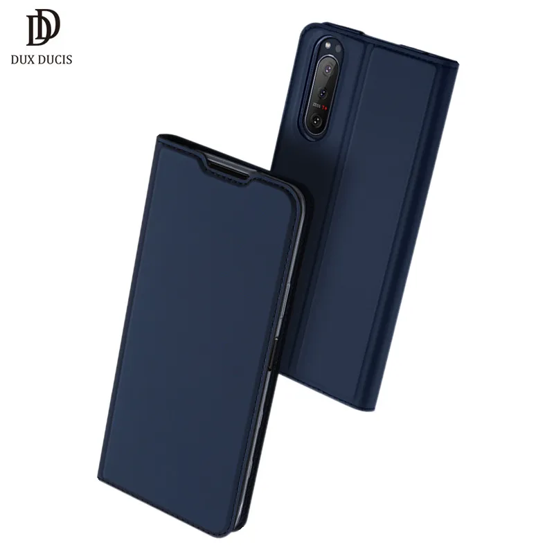 Leather Flip Wallet Case with Card Slot - DUX DUCIS Skin Pro Series