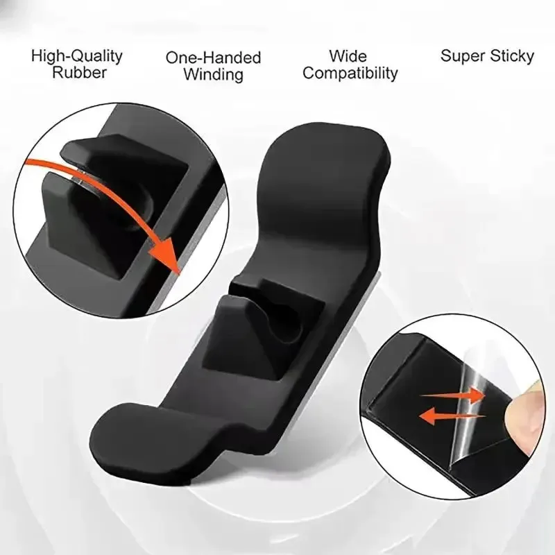 1/2/3/5/10pcs Cord Winder Cable Management Clip Cable Holder Keeper Organizer For Air Fryer Coffee Machine Kitchen Appliances