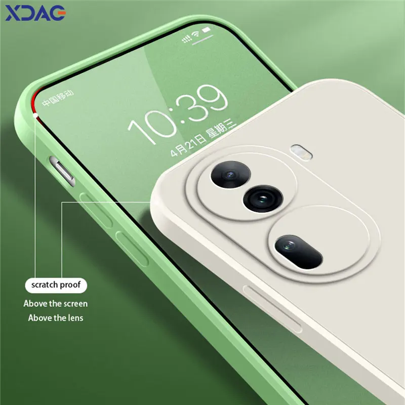 Premium Liquid Silicone Shockproof Phone Case with Internal Flocking