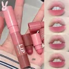 Gege Bear 4 in 1 Velvet Matte Crayon Lipstick Super Stay Makeup Pink Red Long Wear Waterpoof Non-Stick Cup Tiny Lip Stick