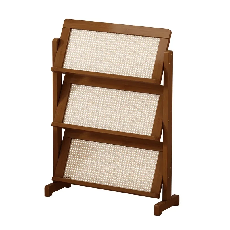 Multi-Layer Office Bookshelf Space-Saving Magazine Rack Home Display Organizer Kids Picture Book Storage Furniture Estante FYMR