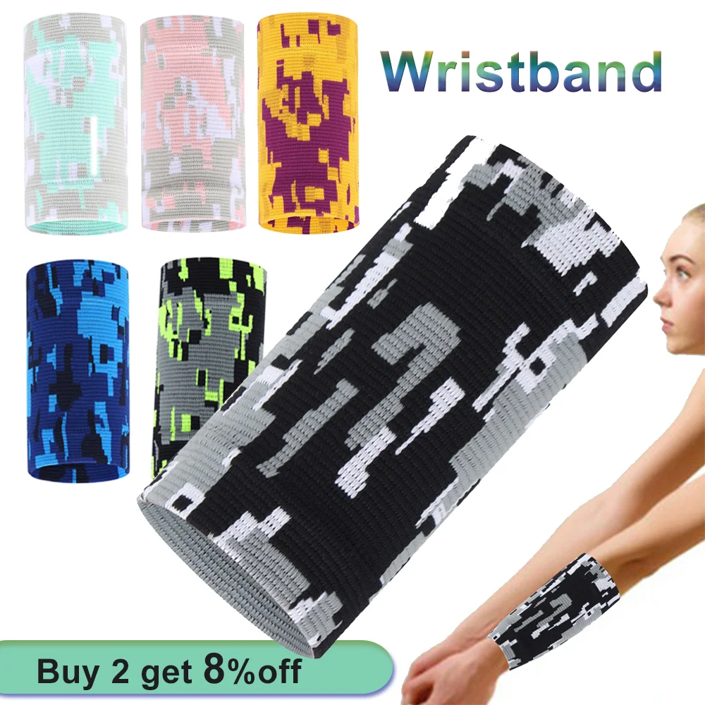 Wrist Bands Baseball Camo Athletic Wristbands In Multiple Colors Wrist Protector Brace Summer Supplies For Gym Sports Tennis