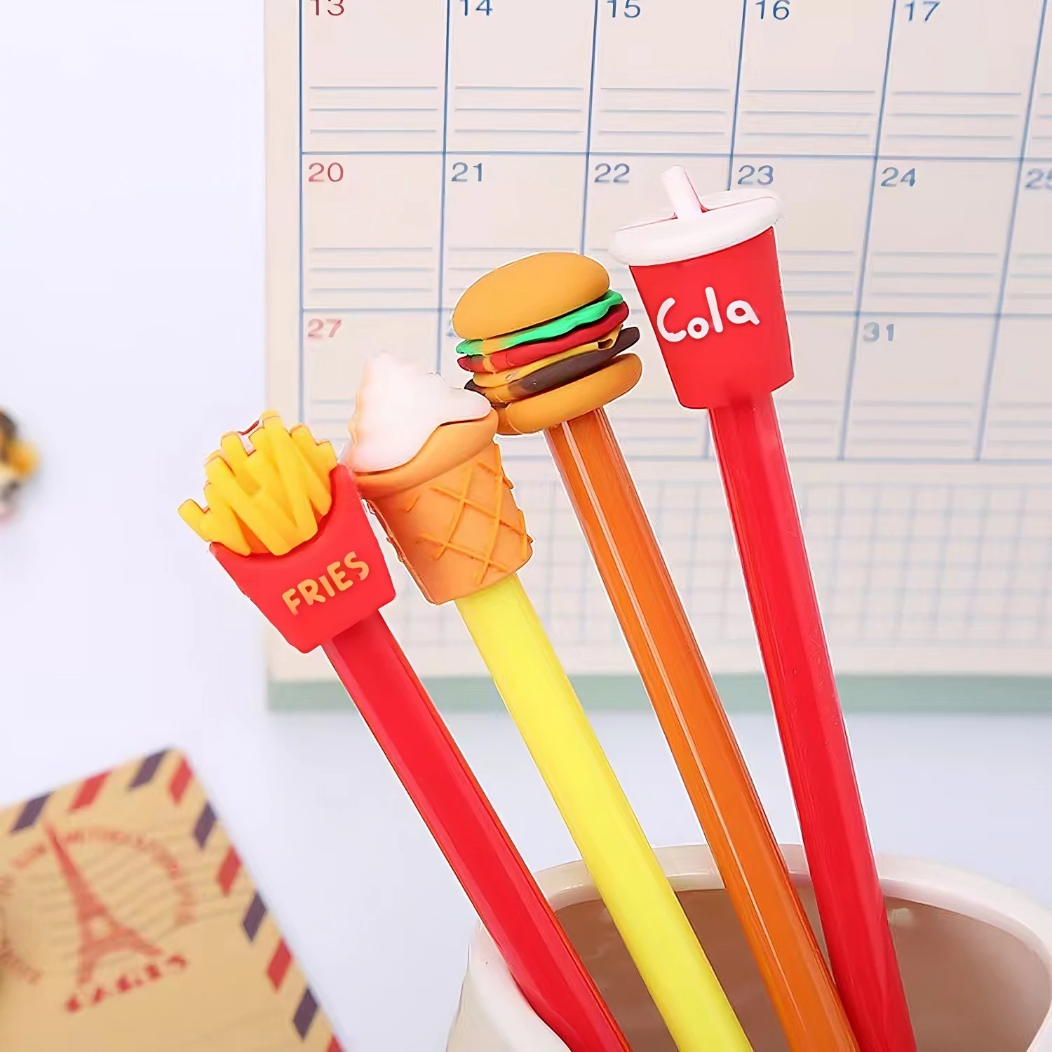 

Creative Gel Pen Cute Hamburger Stationery Students' Supplies Christmas Gift