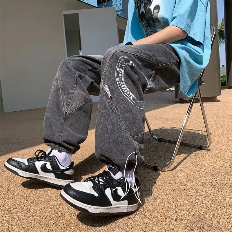 

Jeans Homme Pants Men Slim Denim Elastic Harem Harajuku Joggers