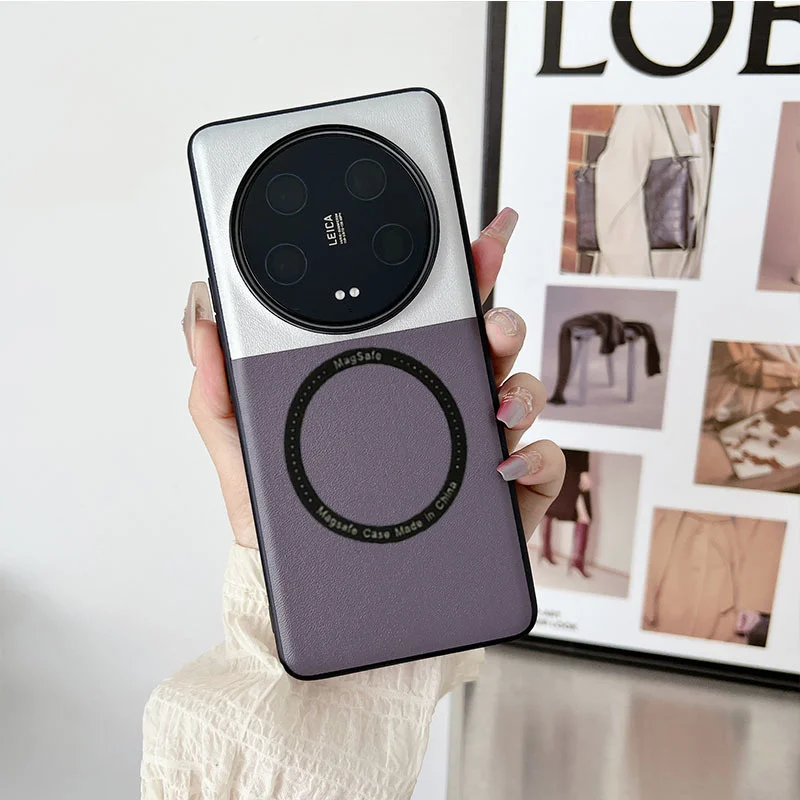 Luxury For Magsafe Wireless Charging Phone Case For Xiaomi 13 Ultra Magnetic Shockproof Cover For Xiaomi13Ultra Shockproof Cover