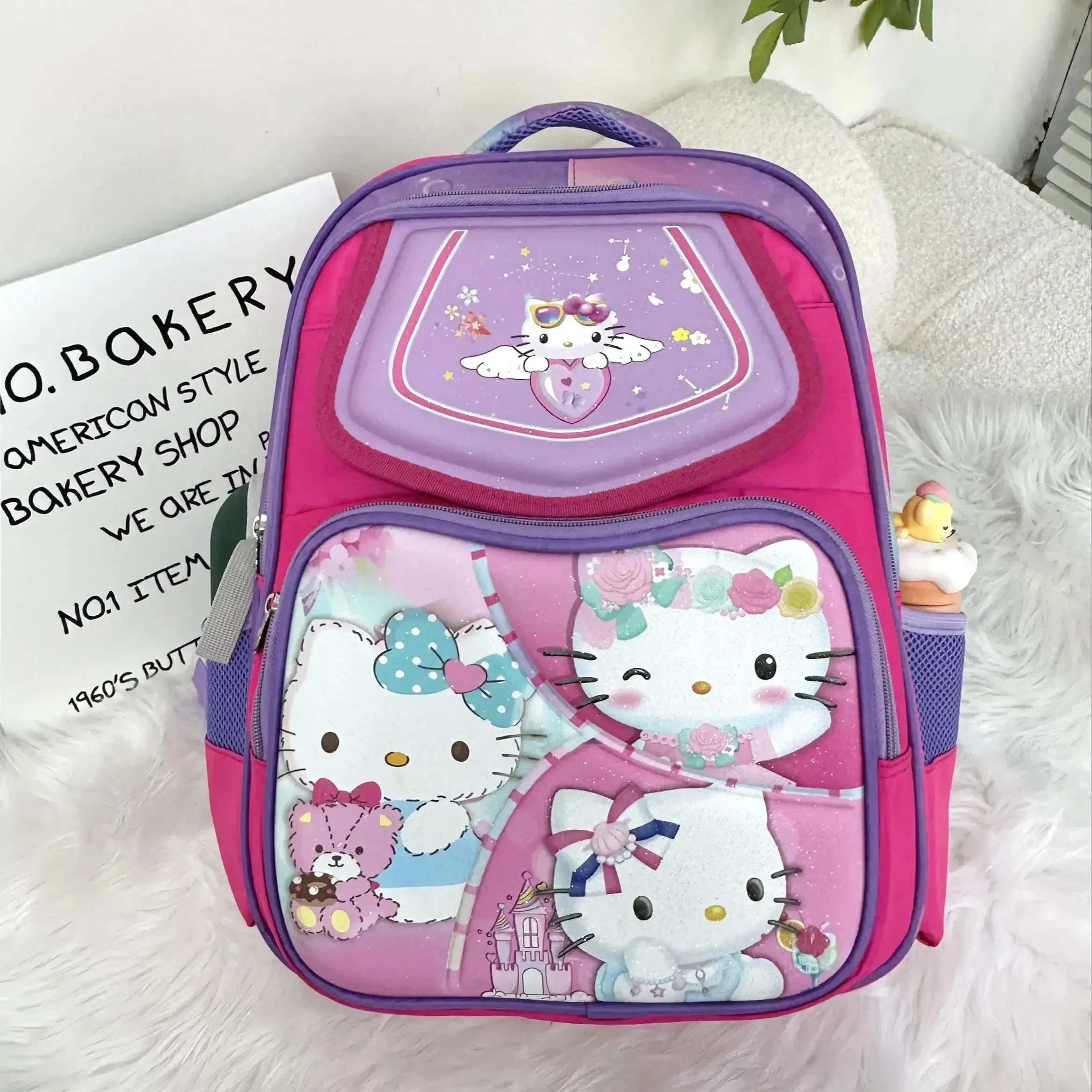 

Hello Kitty Backpack Hello Kitty Children's School Bag Sanrio Children's Backpack School Bag Birthday Gift Casual School Bag