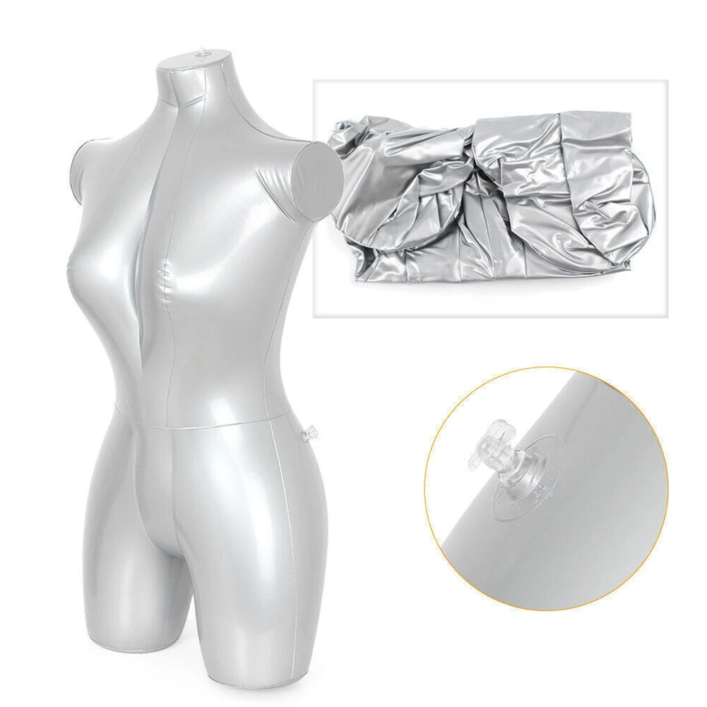 Woman Full Body With Arms Inflatable Mannequin Fashion Dummy Window Display Stand Torso Ladies Whole Body Modeling Tool