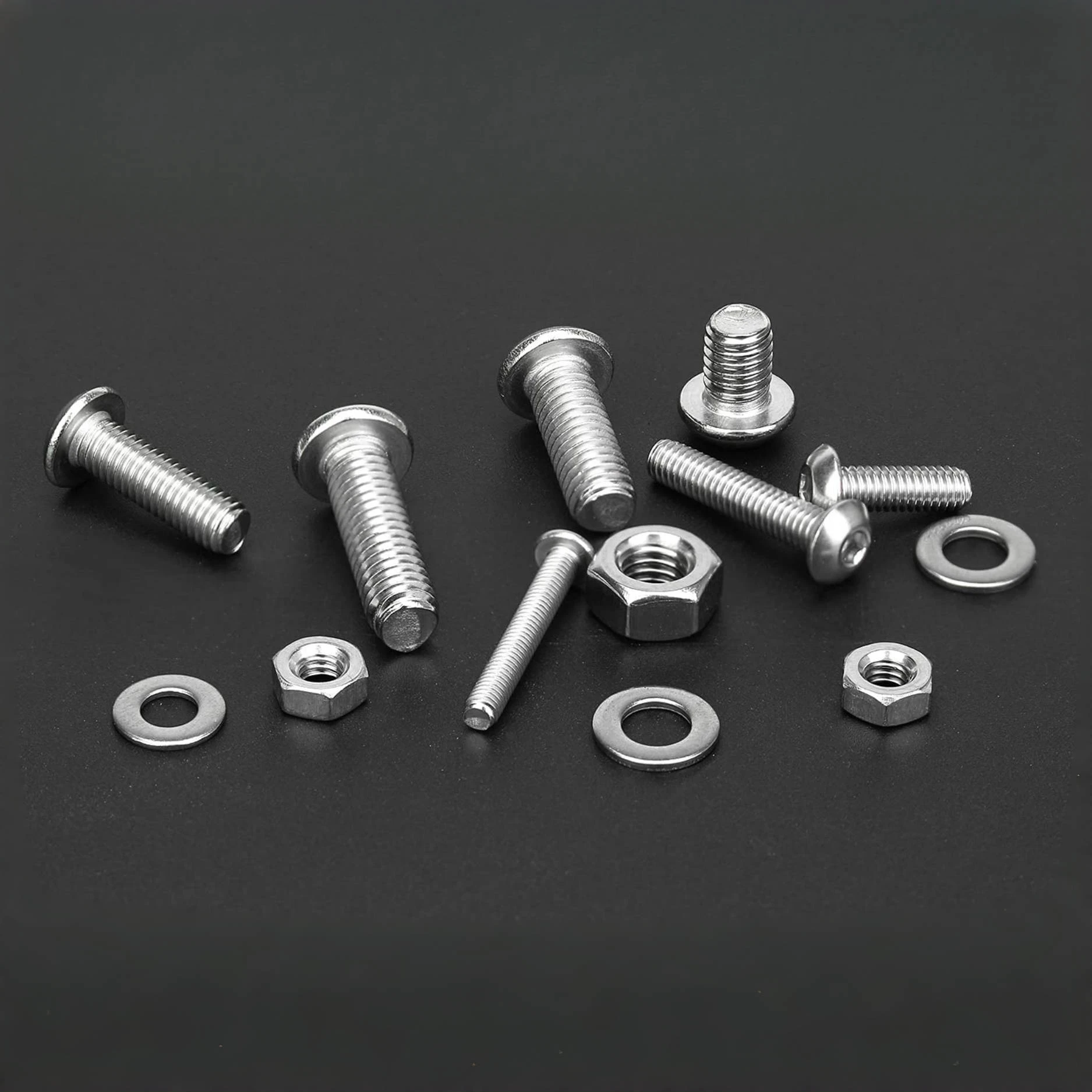 M2 304 Stainless Steel Hex Hexagon Socket Allen Button Head Screw Bolt Nut Assortment Kit 660pcs
