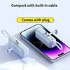 2025 New Small Mini 30000 MAh Capsule Power Bank with Cable Plug and Play External Battery for iPhone Samsung Xiaomi Huawei 2