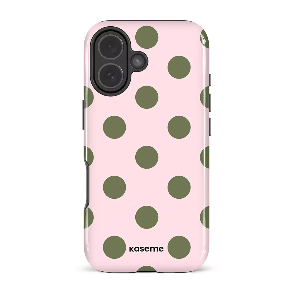 Luxury Clmj Ins Korean Polka Dot Y2K Phone Case for iPhone 17 17e 16e 16 15 14 13 12 11 Air Pro Max Plus Double-layer Back Cover 5