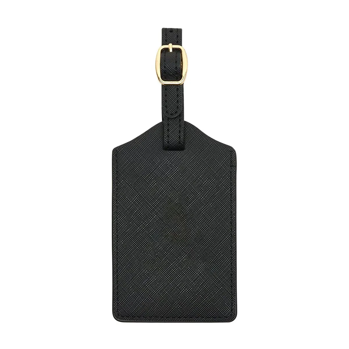 Enhanced PU Leather Luggage Tag with Privacy Cover & Name Card Slot