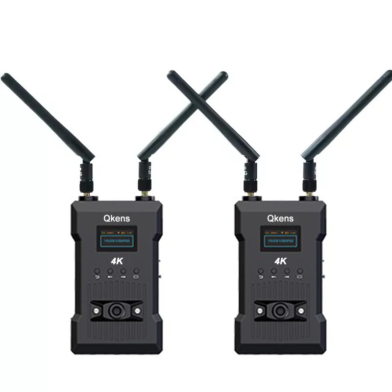 4K Hdmi Dual Display Wireless Video Trasmettitore Ricevitore Extender 200M Supporto Batteria Hdmi Loop Phone App Camera Live Streaming