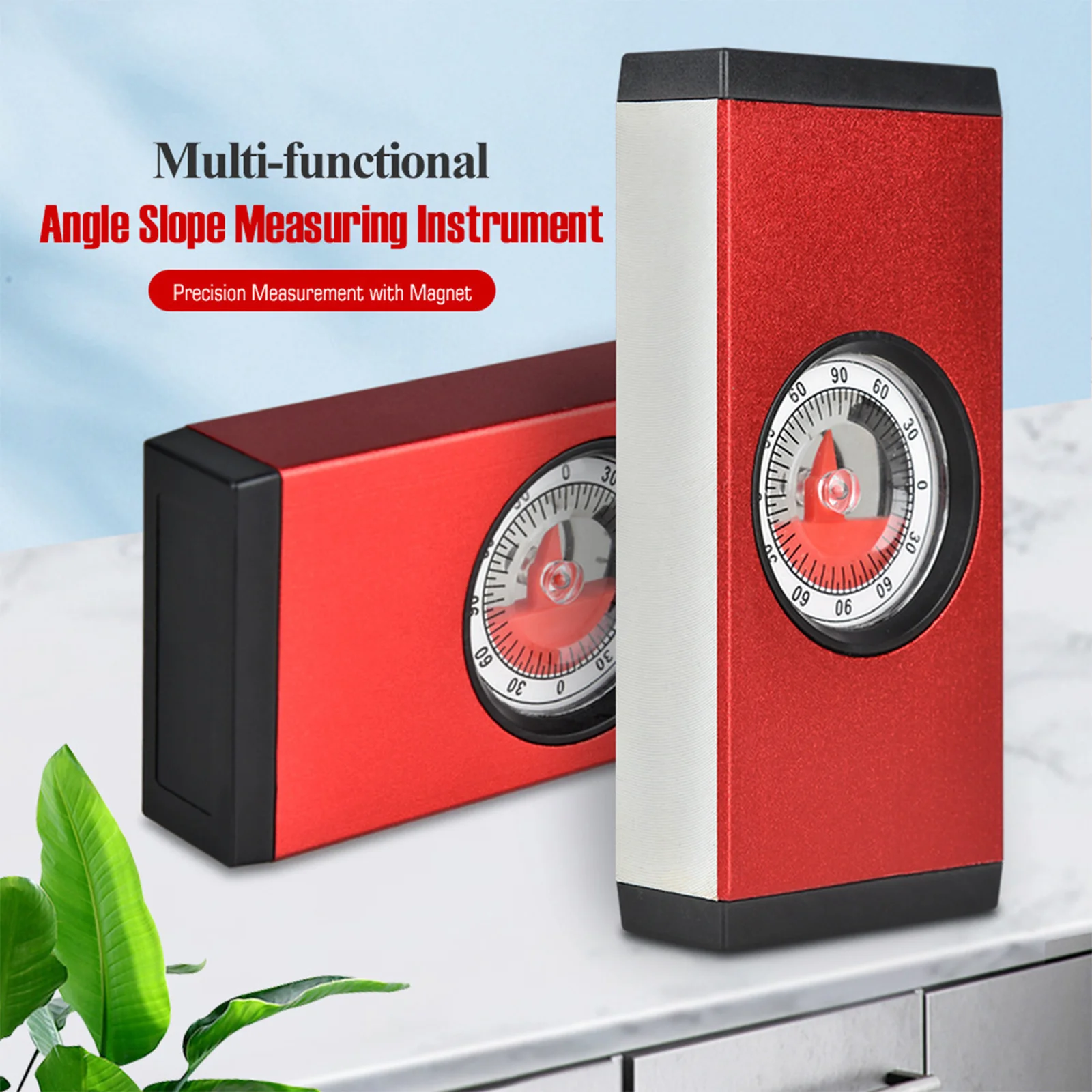 Angle Measuring Tool 1PC Aluminum Alloy Slope Measuring Instrument Horizontal Measuring Instrument Construction Slope Measurement