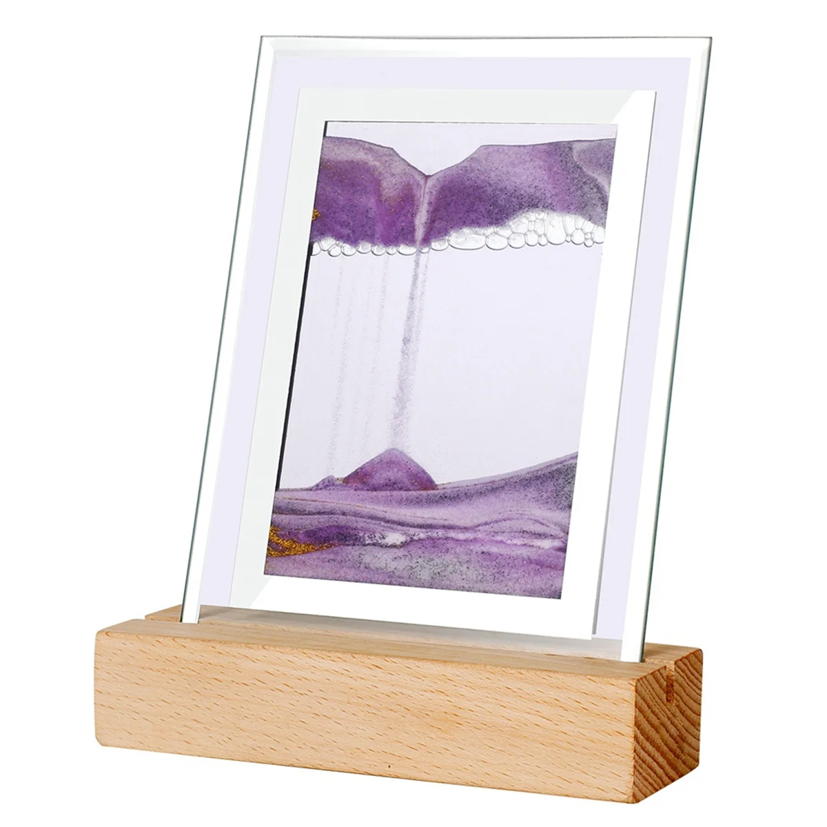 

Подвижная Ночная лампа с песком, 3D пейзаж, текучий песок, картина с песком, песочные часы, подарок, фотография, искусство на столе, фиолетовый цвет