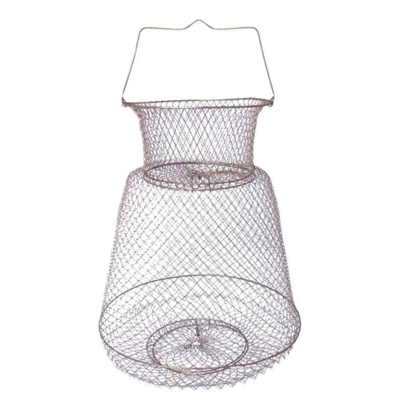 

Floatable Galvanized Steel Wire Fish Basket,Portable Fishing Basket Fishing Net Cage,Floating Wire Collapsible Drop Shipping