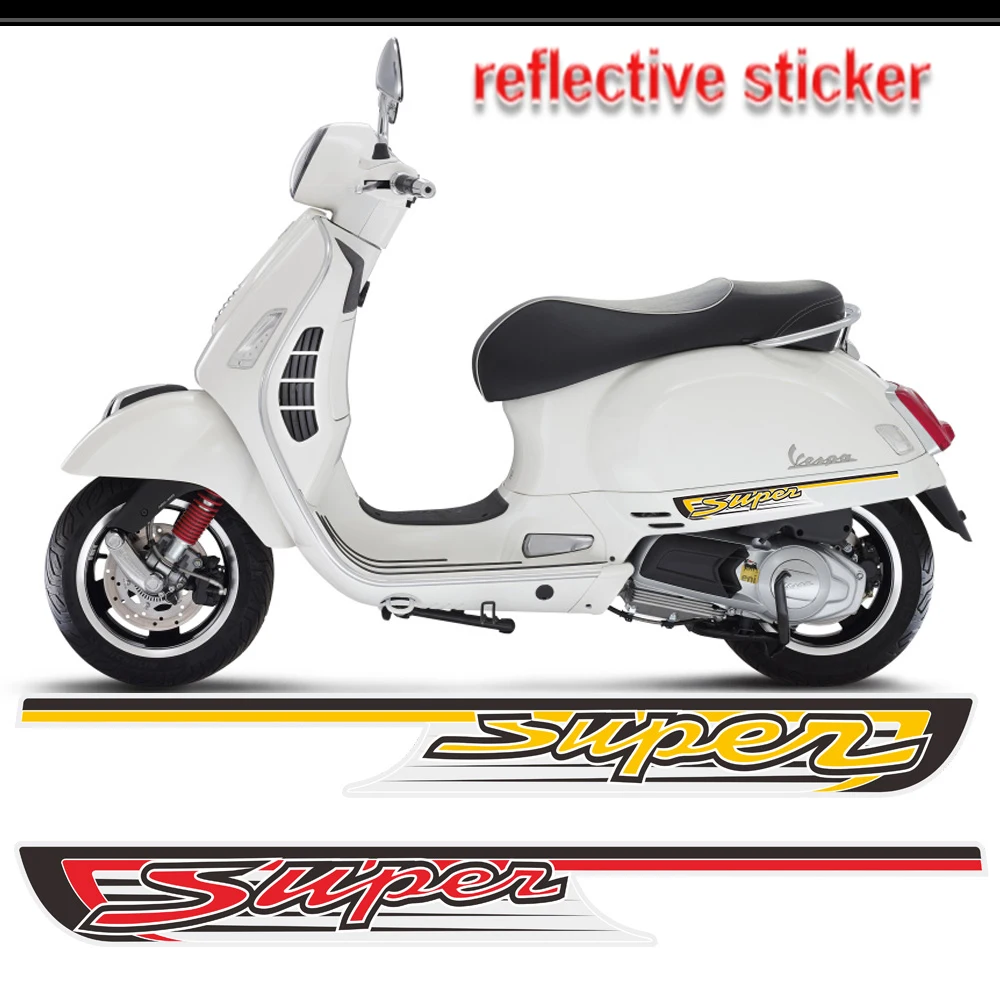 

Motorcycle Body Shell Decal Stickers Reflective Fit For PIAGGIO VESPA GTS SUPER 125 300 MY19 MY 19 HPE 2018 2019