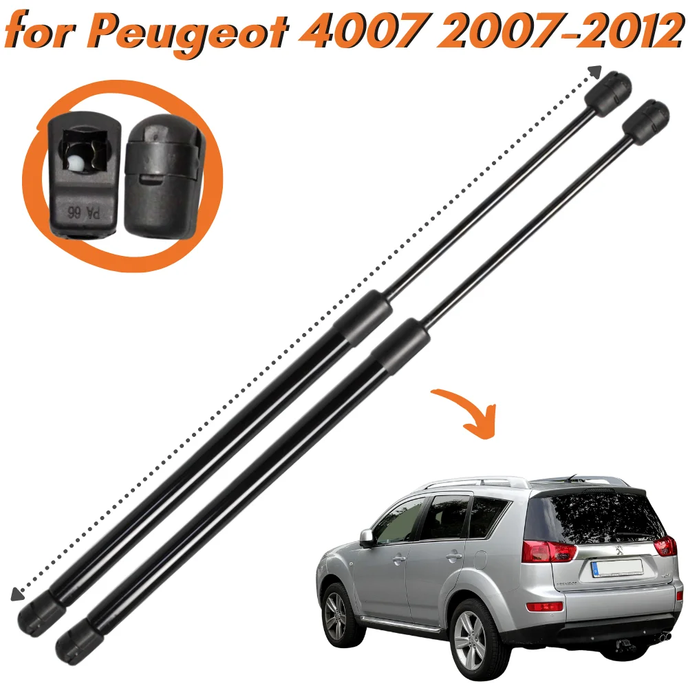 Qty(2) Puntoni Del Bagagliaio Per Peugeot 4007 Suv A 5 Porte 2007-2012 Portellone Posteriore Boot Lift Supporta Ammortizzatori Prop Bar Molle A Gas