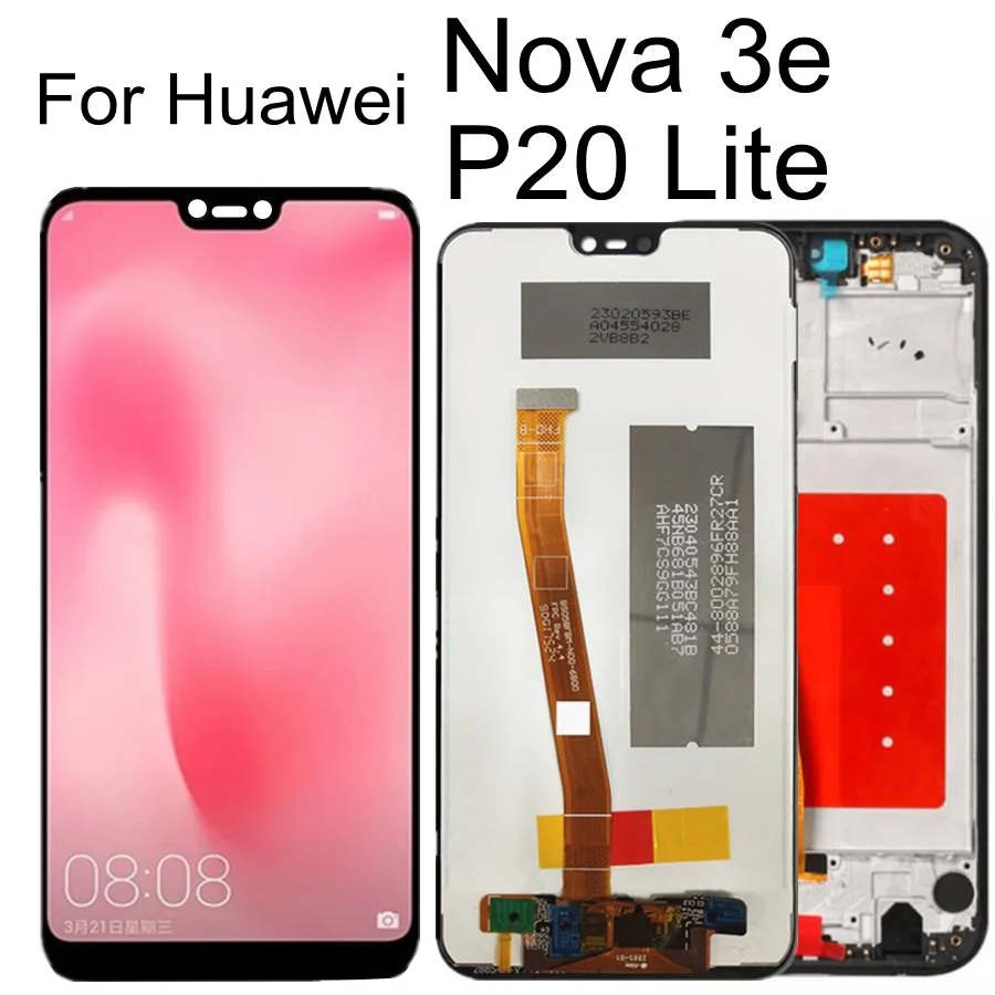 

5.84" LCD With Frame For HUAWEI P20 Lite Lcd Display Touch Screen For HUAWEI Nova 3E ANE-LX1 ANE-LX3 LCD