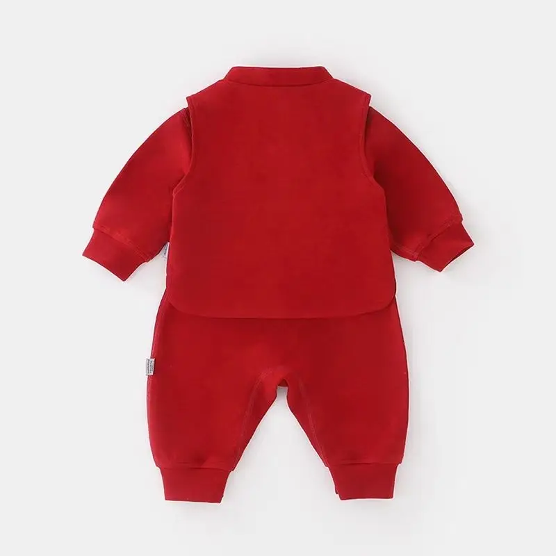 Autumn Jumpsuit Chinese Style Baby Boy Clothes Full Moon One Hundred Day One Year Old Dress 3