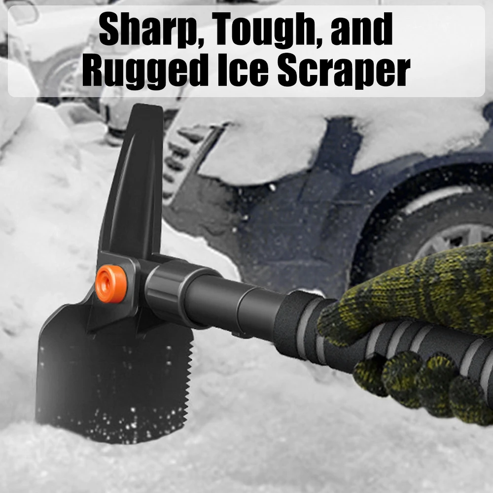 42.3" Multifunctional Car Windshield Snow Brush Ice Scraper Snow Remover Detachable Shovel Clean Tools for Car Windshield