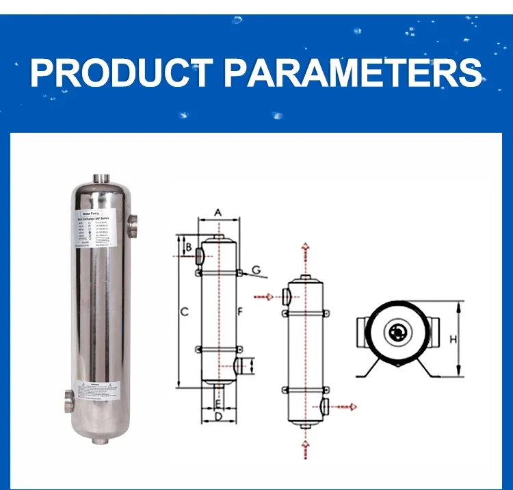 Description Picture 3 of itemPool HeaterWater Swimming Stainless Pump Tube Solar Heater For Heating Air Instant Exchange Steel Pool Heat Exchanger