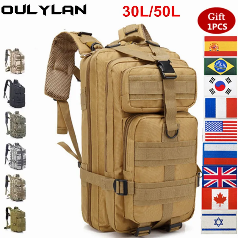 

Oulylan 900D Tactical Backpack 50L /30L Waterproof Large Capacity Bags Assault Pack For Camping Hunting Trekking Men Rucksacks