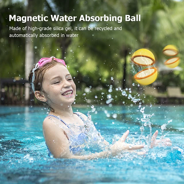 Reusable Water Bomb Splash Balls Water Balloons Absorbent Ball Outdoor Pool Beach Play Toy Pool Party Favors Water Fight Games 2