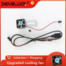 Devenuck-ventilador de refrigeración de Radio de coche, unidad principal de radiador con soporte de hierro, para reproductor Multimedia Android
