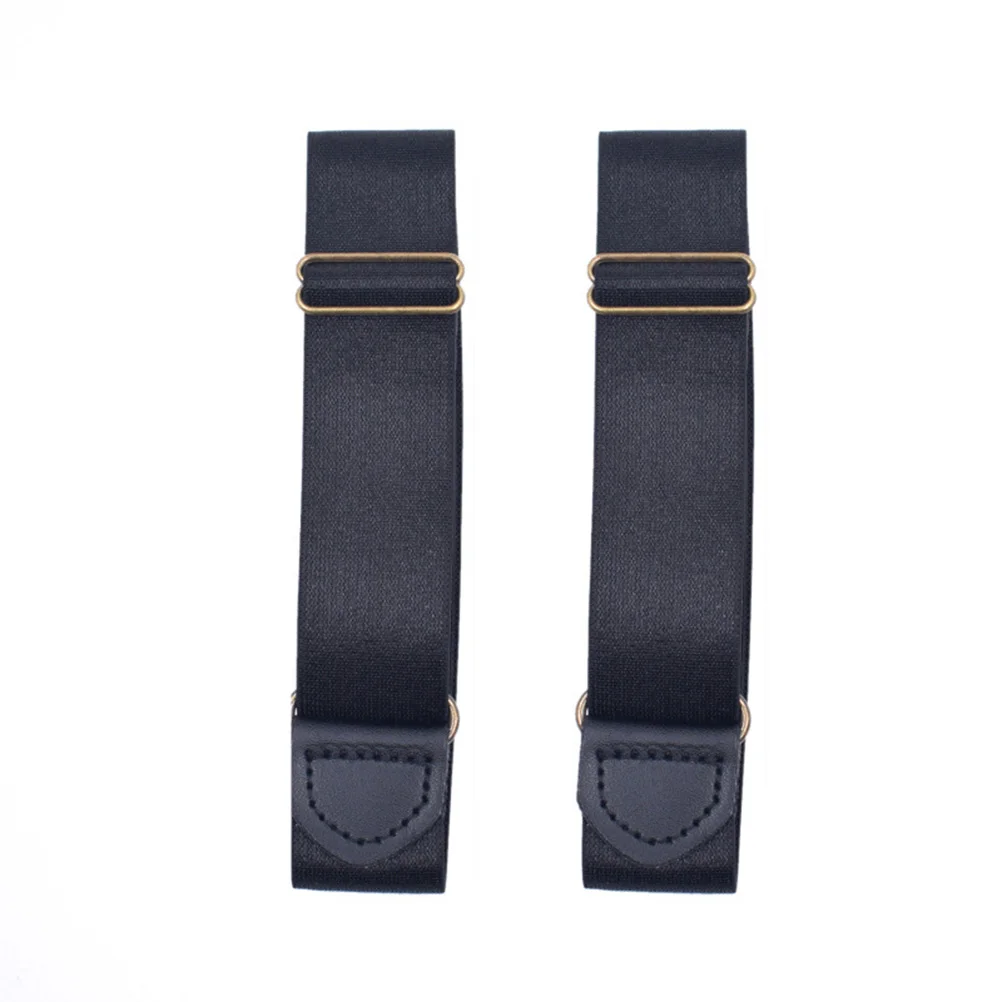 

2 Pcs Tap Out Shirts Men Lock Belt Armband Formal Wear White Stay Chinlon Men's
