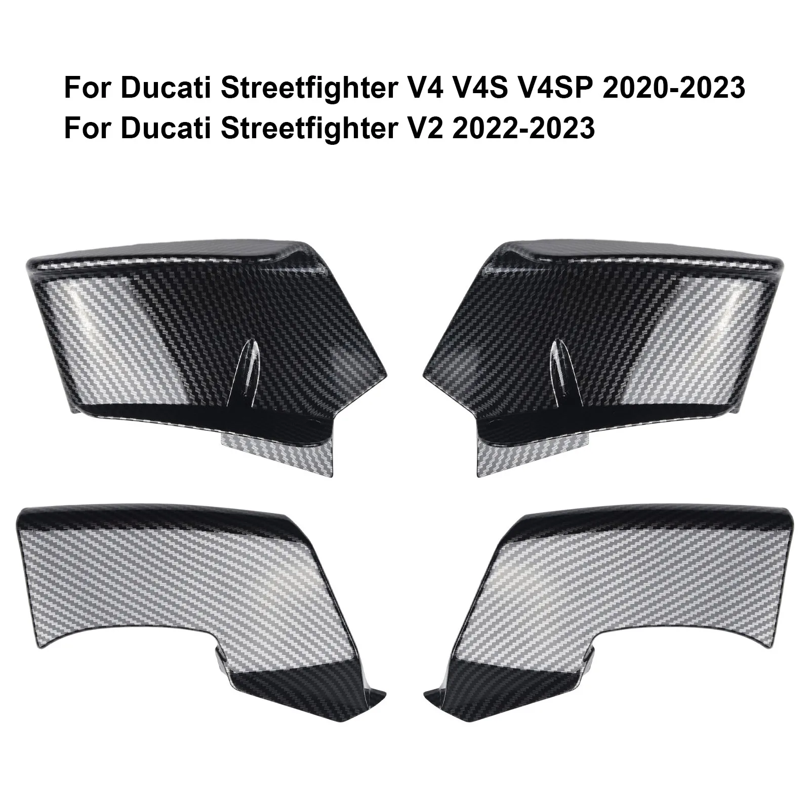 

Upgrade Your For DUCATI Streetfighter V4 V4S V4SP 2020 2023 with Sleek Carbon Fiber Spoiler Fxed Winglets Wings