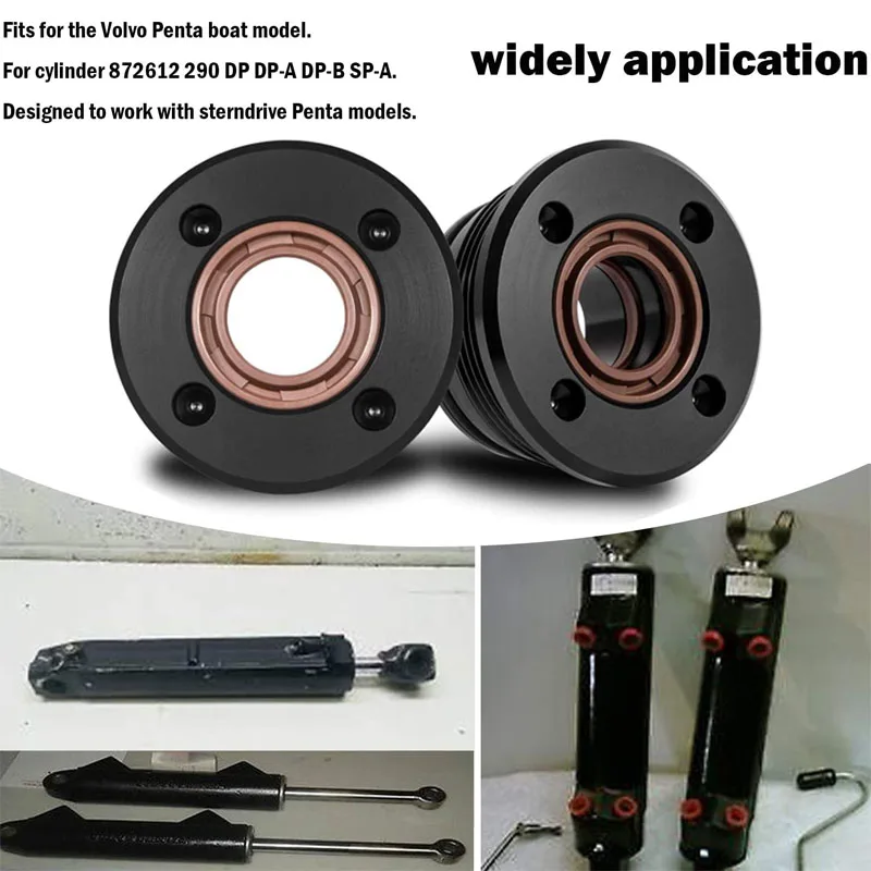 Boat Accessories Trim Cylinder RAM Rebuild Kit Fit for Volvo Penta Trim Cylinder 3860881 290 872612 872837 Duo Prop (2 Pack)