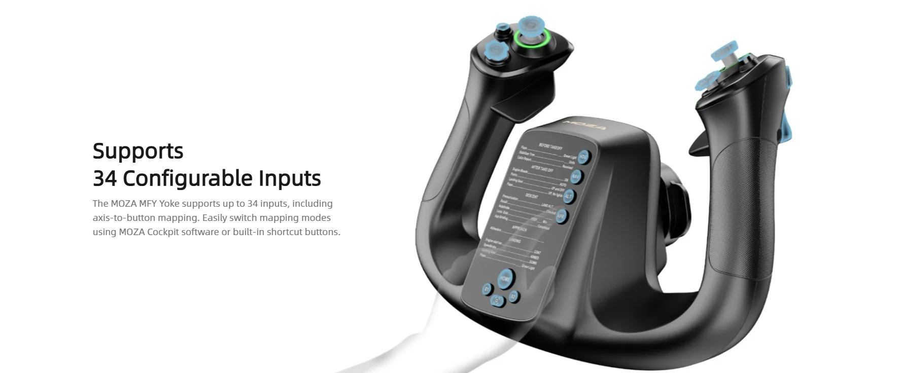 MFY Flight Joystick Professional Flight Simulator Throttle Quadrant Compatible w