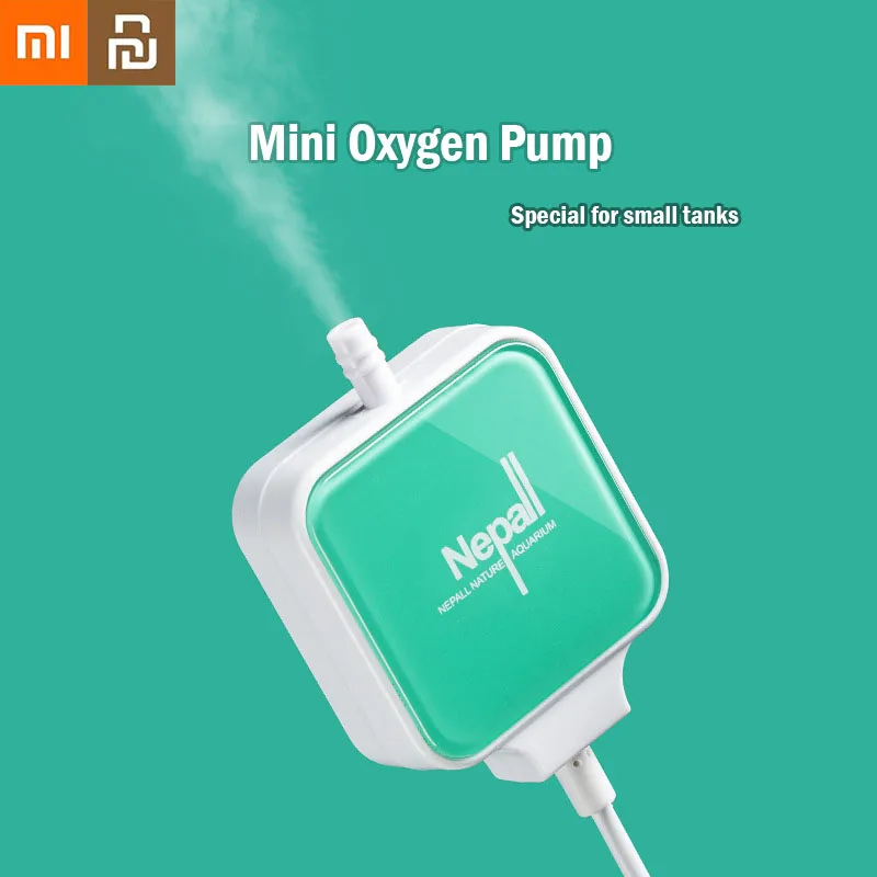 Xiaomi Youpin Fish Tank Oxygen Air Pump Fish Aquarium Macchina Per Ossigeno Ultra-Silenzioso Flusso D'Aria Regolabile Mini Pompa Di Ossigeno Per Pesci