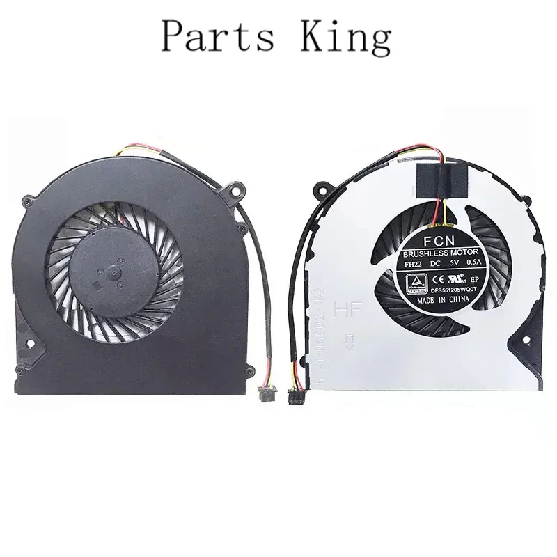 

New Laptop Cooler CPU GPU Cooling Fan For CLEVO N850HK N850HJ CN85S02 CN85S01