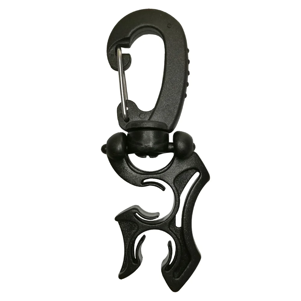 Regulator Double BCD Hose Holder with Clip Buckle Hook for Scuba Diving Snorkeling 5