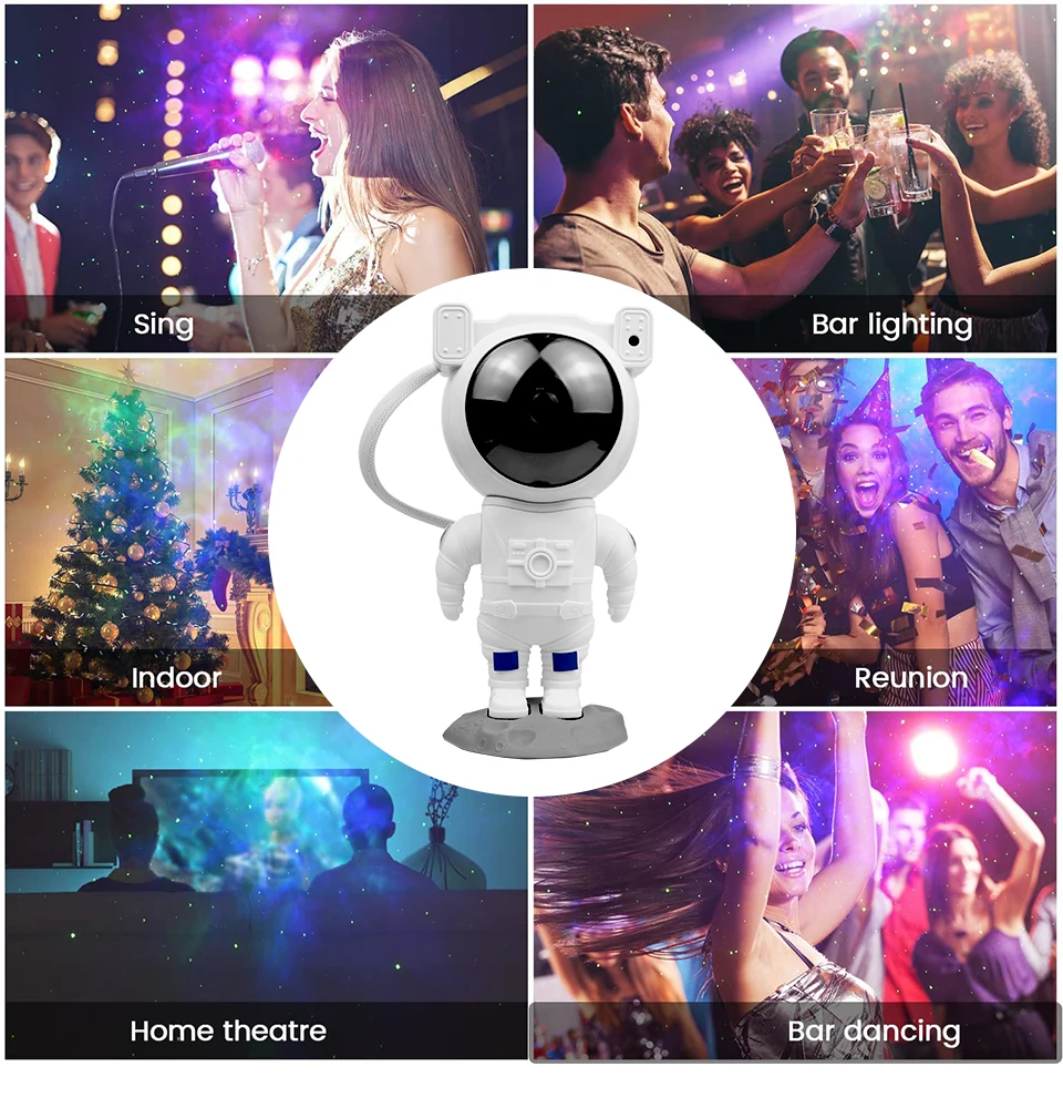 star night light Rodanny Astronaut Star Projector Starry Sky Night Light Projection Lamp Remote Control Adjustable Bedroom Decorative Gift cool night lights