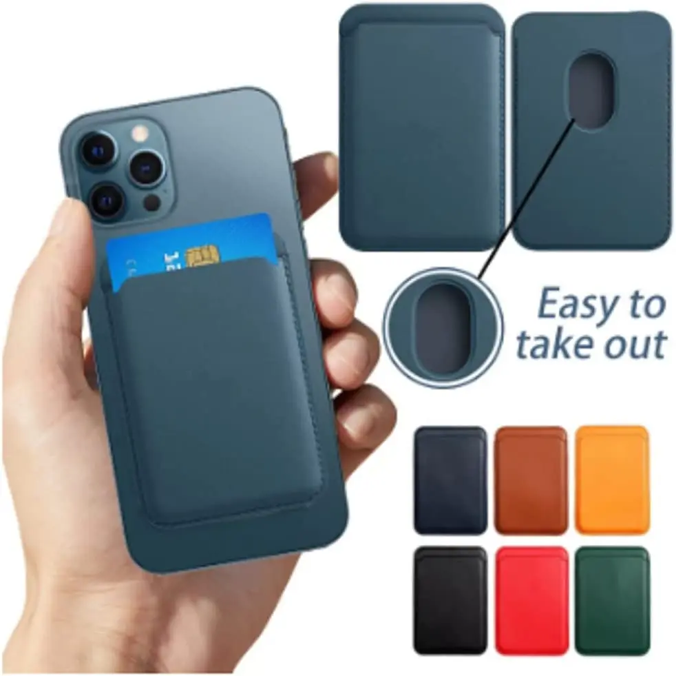 Magsafe Card Holder Sticker Phone For Magsafe Wallet Leather Card Holder  Case For Apple IPhone 11