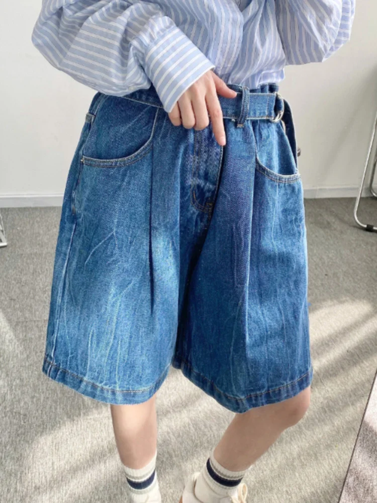 

Женский ремень с широкими штанинами, джинсы с высокой талией, модель M771 на весну и лето, 2023