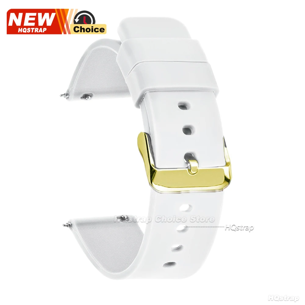 Gold Colorful Silicone Strap Universal Waterproof Wristband