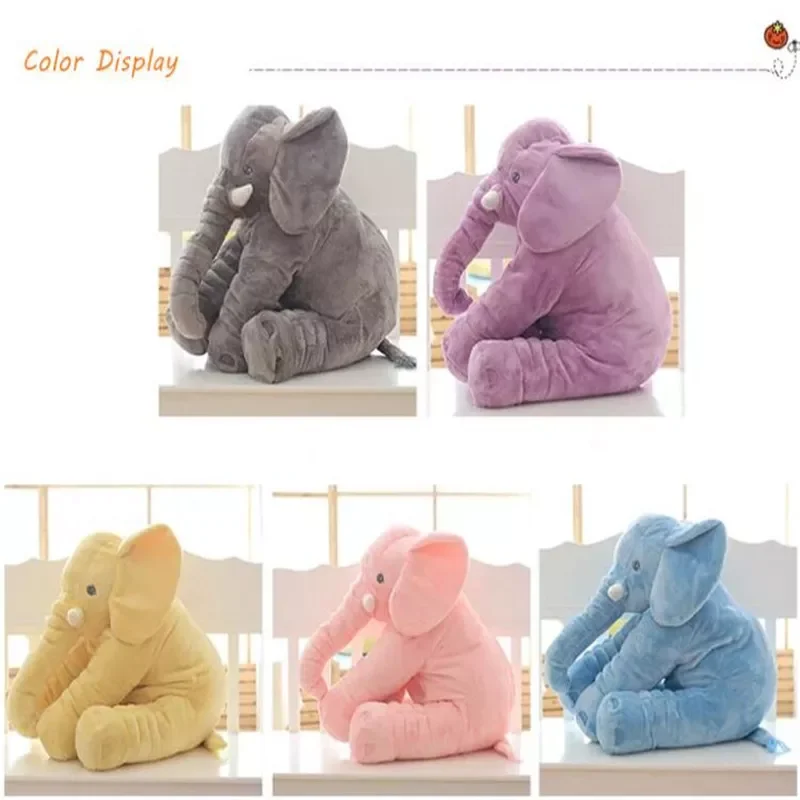 Kid Toy 40/60cm Fashion Baby Animal Plush Elephant Doll Stuffed Elephant Plush Soft Pillow Children Room Bed Decoration Toy Gift 6