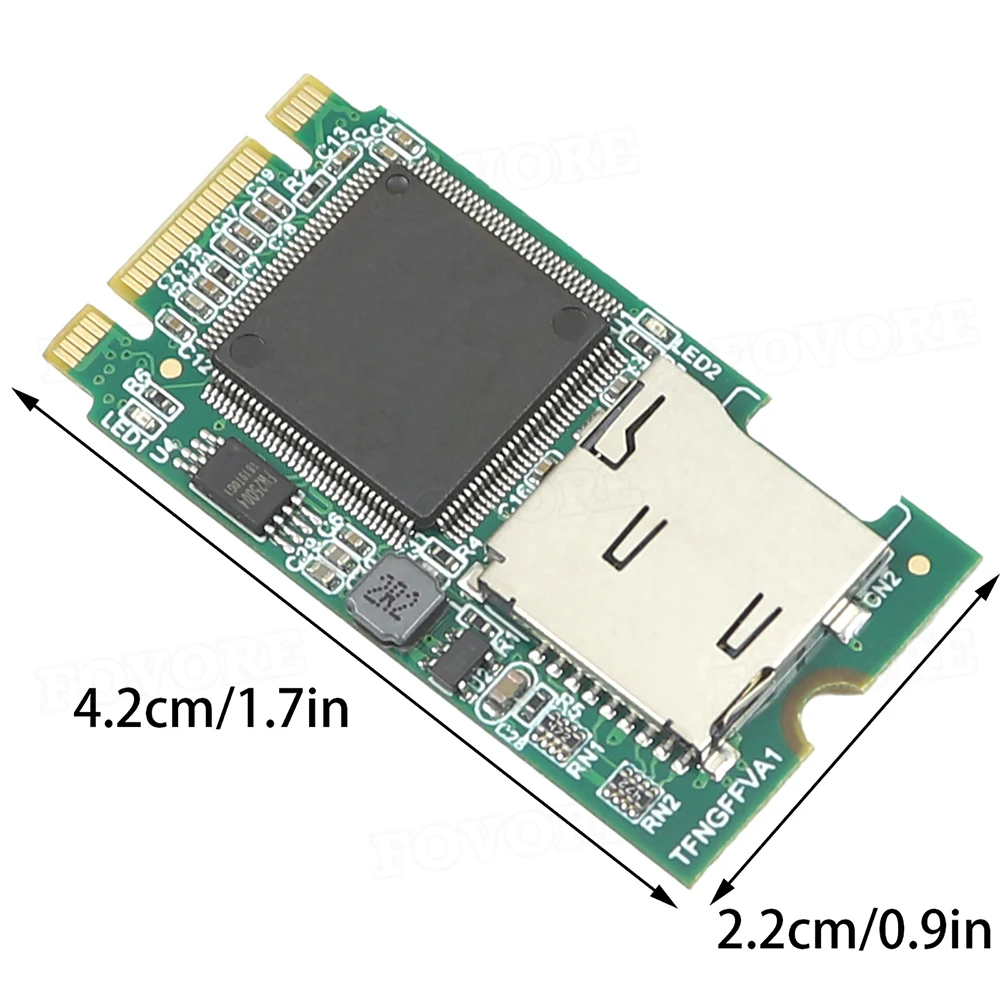 M2 Micro SD Adapter M.2 B Key Micro SD SDHC SDXC TF Card Reader for Desktop Laptop M.2 NGFF SSD Support 128GB