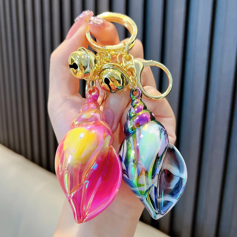 2024 New Acrylic Conch Keychain Fashion For Women Girl Colorful