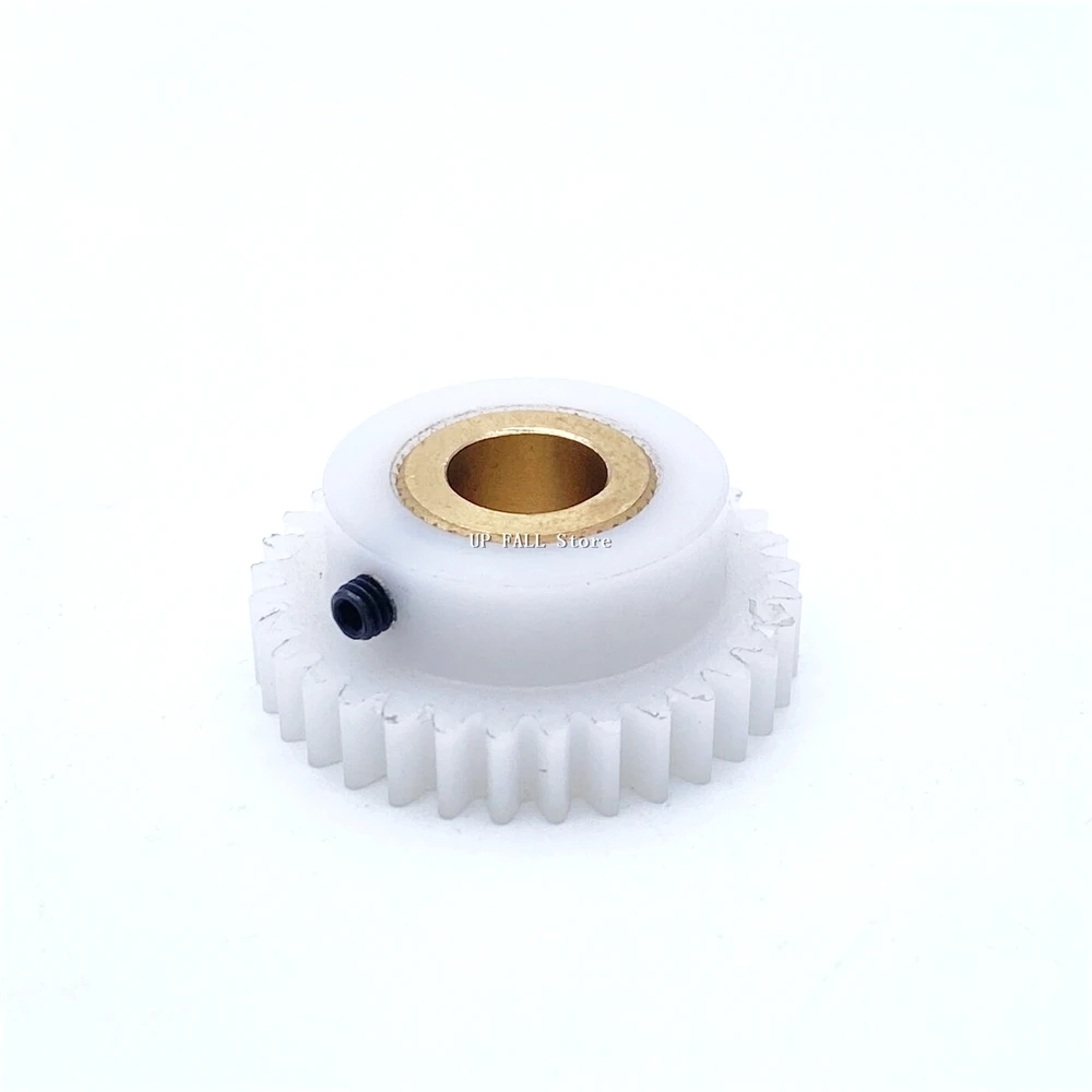 POM 0.8M 26/29/30/32/33 Teeth Spur Nylon Plastic Gear With Copper Sleeve