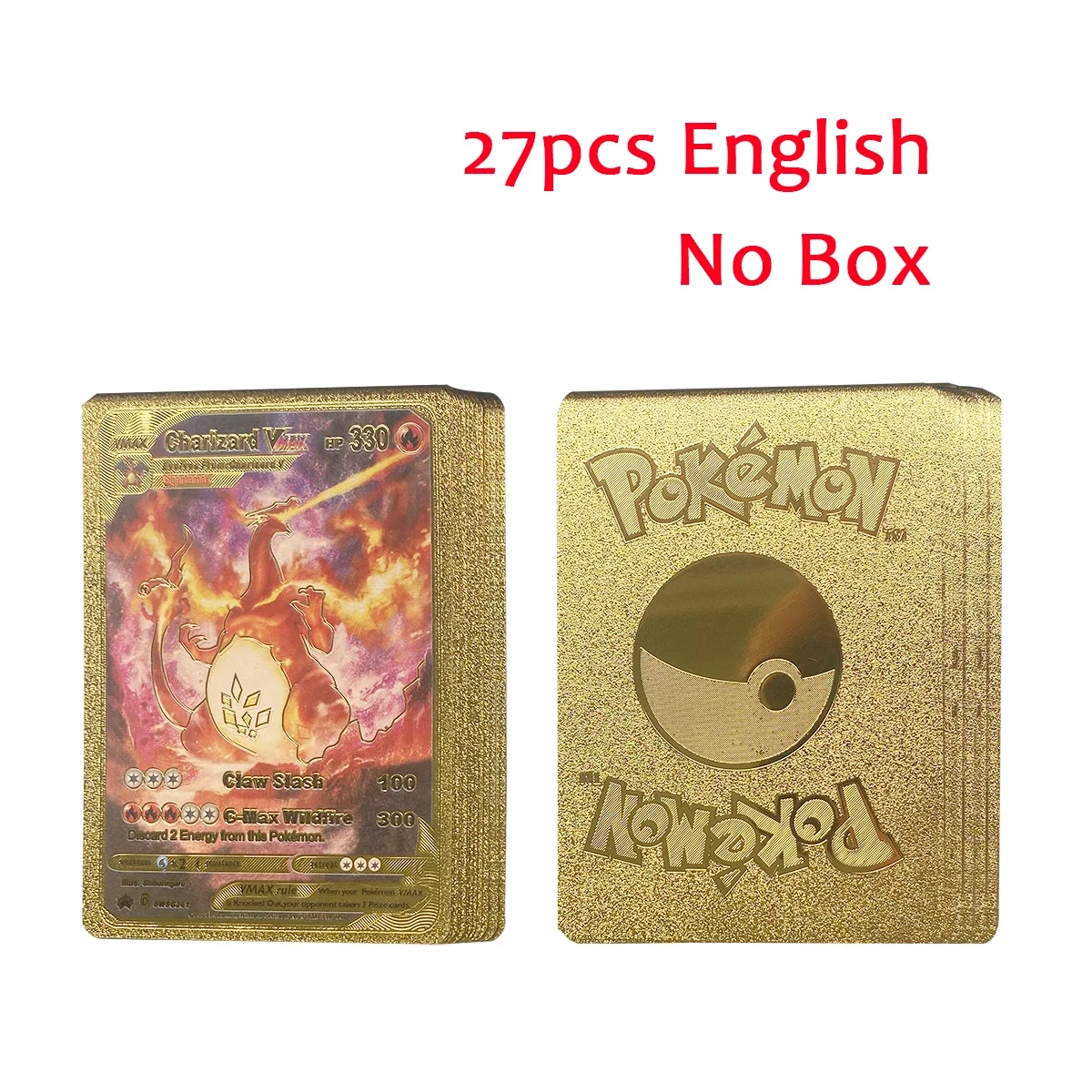 110 pcs gold pokemon cards Character Foil Rare Golden Cards Price in Pakistan 110 PCS TCG Gold Foil