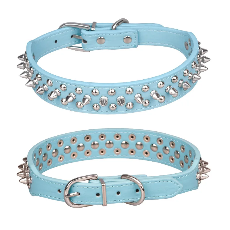 Adjustable Leather Pet Dog Collar Neck Strap Supplies Pu Leather Punk Rivet  Spiked Dog Collar Pet Collars For Small Dog Cat - Collars, Harnesses &  Leads - AliExpress